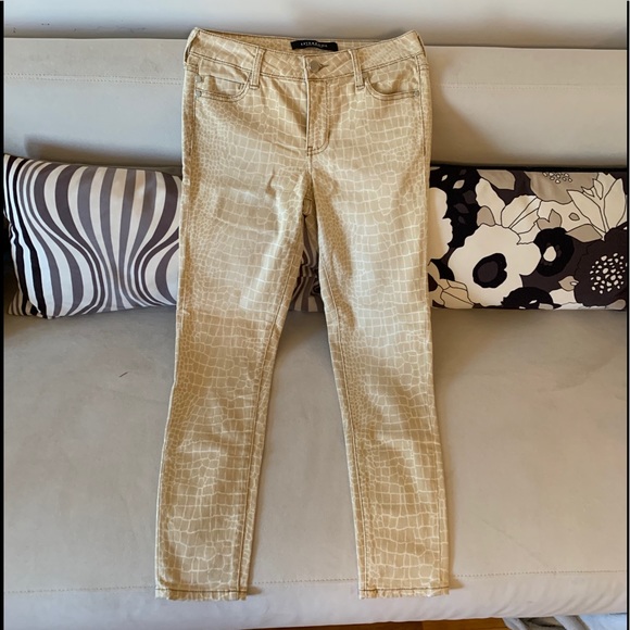 Liverpool Jeans with cream and tan snake print - Picture 2 of 10